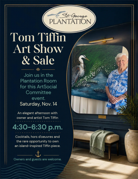 Artist Tom Tiffin Art Show Tom standing before a painting