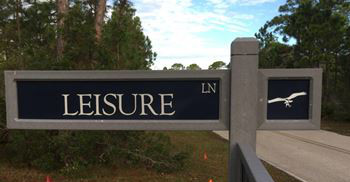 Leisure Lane sign.