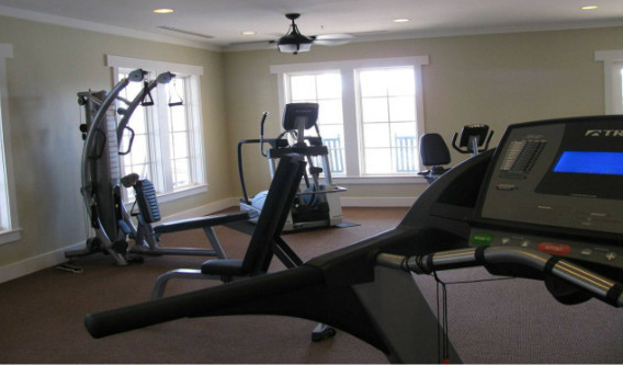 The fitness center at St George Plantation.